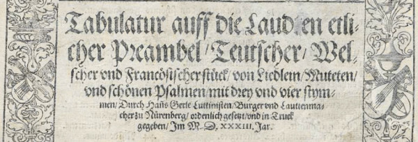 <titreaudio>audio</titreaudio> : <em>preambel</em> de Hans Gerle (1533)